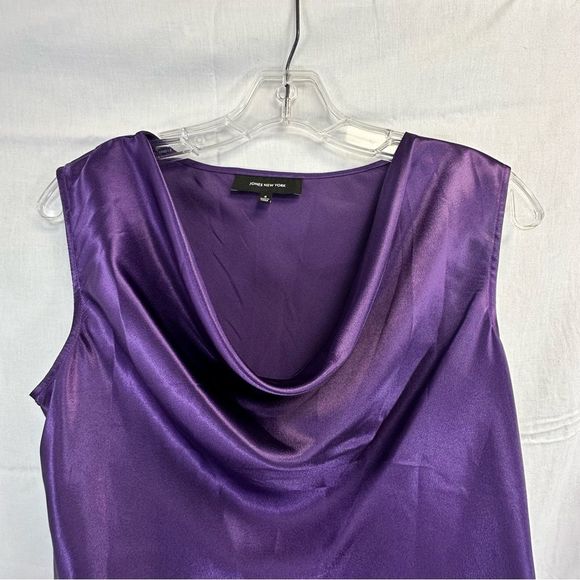 Jones New York Purple Long Sleeve Top, Size Small 4 - Picture 3 of 8